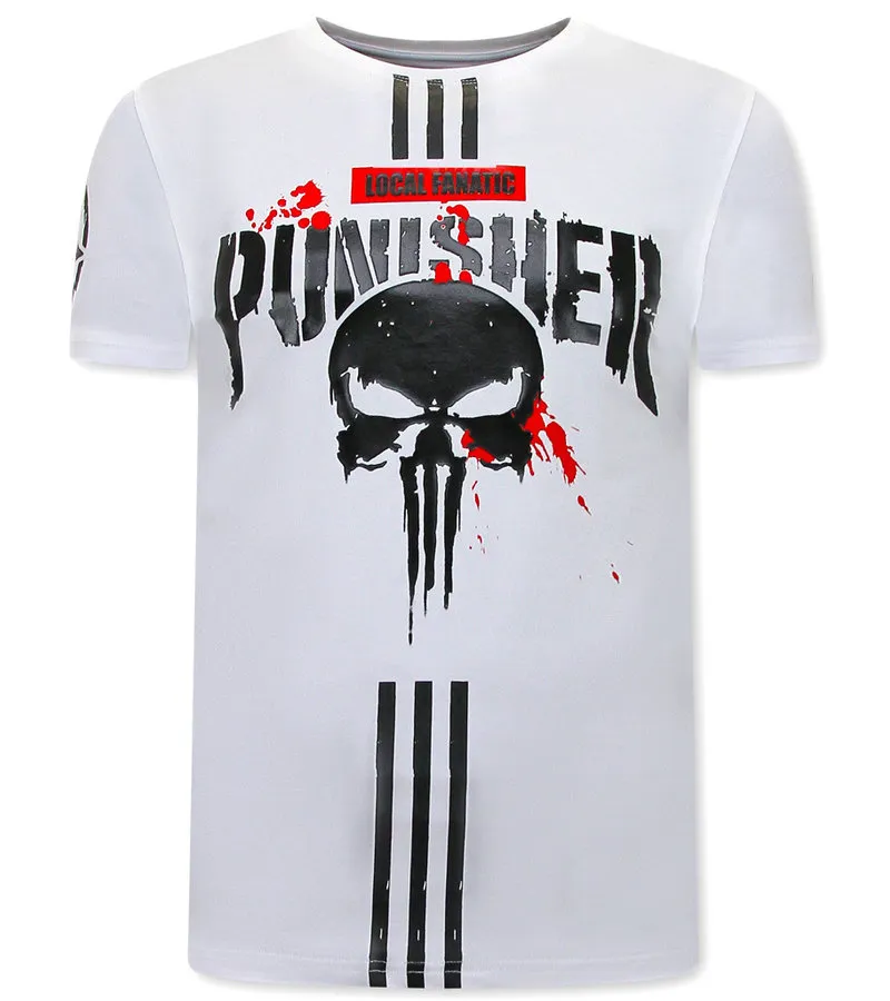 PUNISHER CAMISETAS HOMBRE  BLANCO